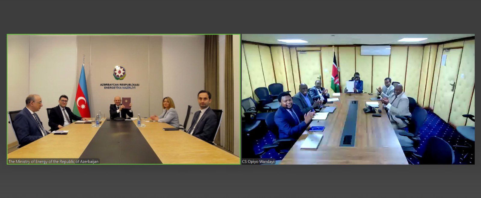 Azerbaijan and Kenya sign Memorandum of Understanding on cooperation in energy sector Xeber basligi